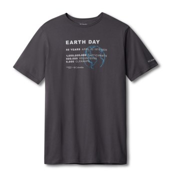 Columbia T-Shirt Heren, Earth Day Grijs, 25CPRSJUT